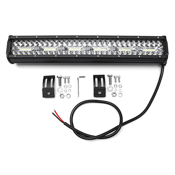 18inch 360W 6000K 72000LM  IP68 120 LED Work Light Bar Flood Spot Combo Offroad Driving Lamp Car Truck