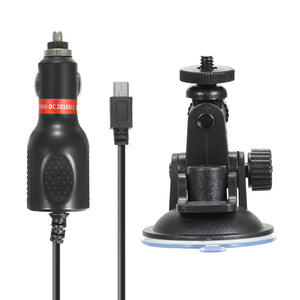 Original Car Charger + Suction Cup Bracket For Sjcam Sj6 Legend Sj7 Star Sj360 Sportscamera