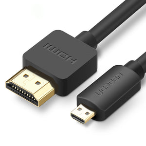 Ugreen HD127 Micro HDMI to HDMI Cable 4K Male-Male HDMI Adapter for Phone Tablet HDTV Camera PC