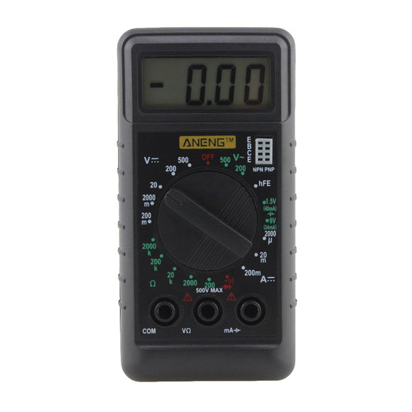 ANENG Mini Digital Multimeter with Buzzer Overload Protection Pocket Voltage Ampere Ohm Meter