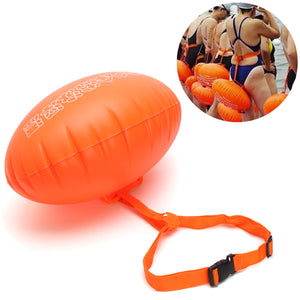 IPRee Swim Buoy Sports Safety Upset Inflatable Device Float Dual Airbag For Open Water