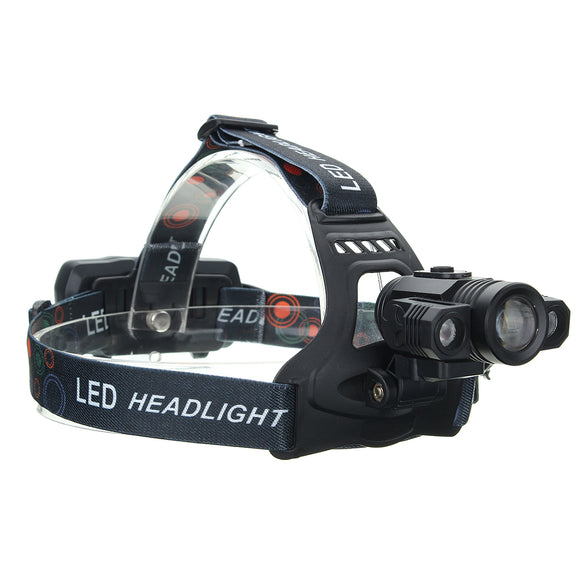 XANES 2713-B 1500 Lumens Bicycle Headlight 4 Switch Modes 3 x T6 LED White Light Telescopic Zoom