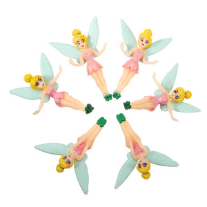 6pcs Garden Ornament Fairy Miniature Figurine Plant Pot Dollhouse Decor Craft