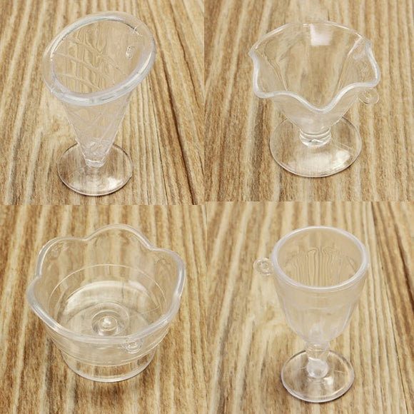 New DIY Mini Cup Ice Cream Saints Cup Creamy Tile Cups Goblets Sticky Mini Plastic Gadgets