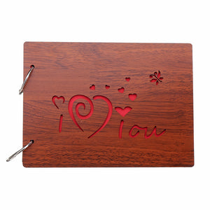 Wood Cover Handmade Loose-leaf Pasted Photo Album Personalized  Scrapbooking