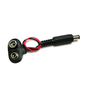 Experimental 9V Battery Snap Power Cable to DC 9V Clip Male Line Battery Adapter