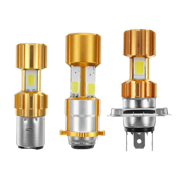 H4 BA20D/H6 H6M/PX15d 12-24V 1500LM 18W Motorcycle Headlights LED Hi/Lo Lamp Scooter Fog Lights