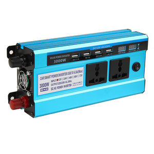 3000W Dual Display Peak Solar Power Inverter Modified Sine Wave Inverter 12V24V48V Power Converter