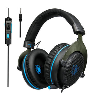 Sades R3 Gaming Bass Surround Stereo Over Ear Game Headset with Microphone Volume Control