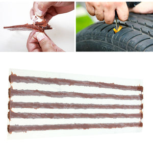 5 x Tubeless Tire Tyre Puncture Repair Strip String Kit Plug Car Bike Motorcycle