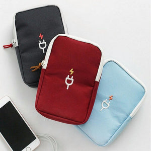 Multifunctional Travel Storage Bag Earphone Charger Usb Cable Bag Power Bank Holder Organizer