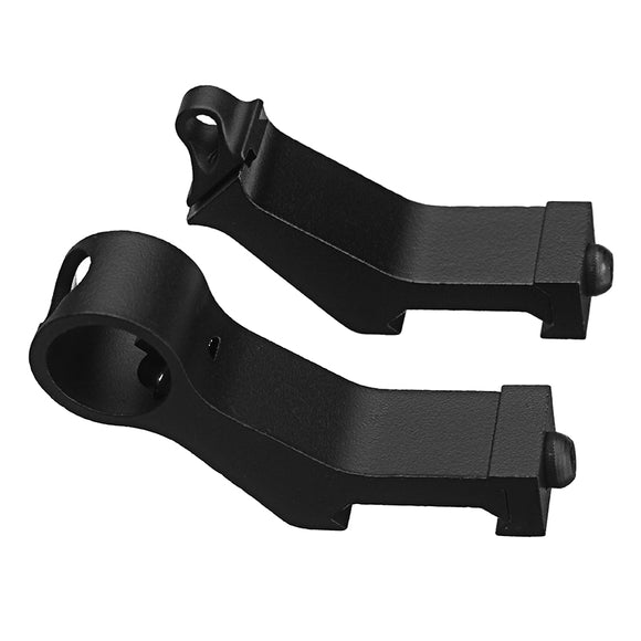 45 Degree Tactical Iron Sights Rear Front Sight Mount Set for Weaver Picatinny Rails