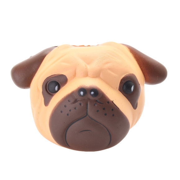 Puppy Head Slow Rising Squiahy Bulldog Squeeze Soft Toy Pressure Relief Kawaii Gift