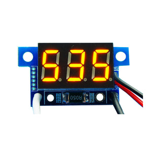 5pcs Yellow Light Mini 0.36 Inch DC Current Meter DC0-999mA 4-30V Digital Display With Reverse Connection Protection Ammeter