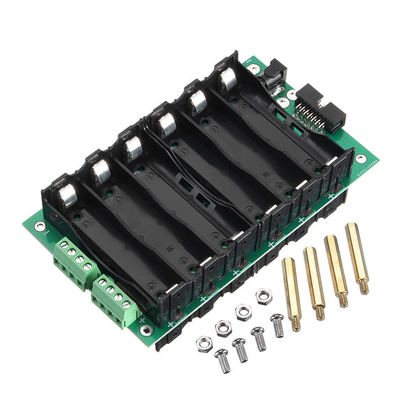 6S2P 24V 25A DIY Solder-Free 6 String 12 x 18650 Lithium Battery Management System BMS Battery Box