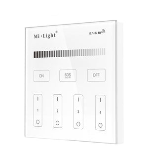 Milight T1 4-Zone Brightness Dimming Smart Panel Remote LED Strip Light Controller AC180V-240V