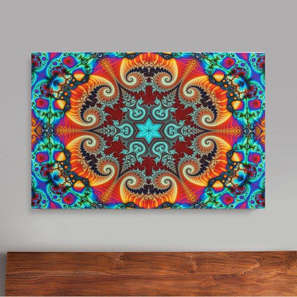 24x36 Inches Visual Puzzle Silk Poster Psychedelic Puzzle Magic Wall Art Home Decor