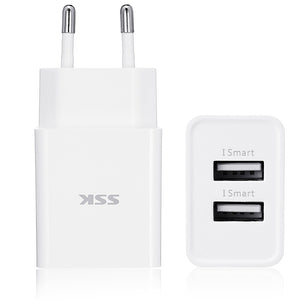 EU Plug 2 Ports USB Charger Tablet Charger