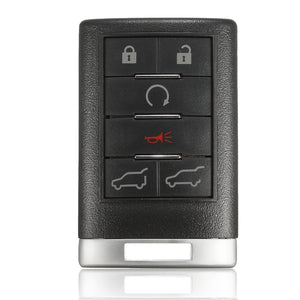 6 Button 315Hz Keyless Entry Remote Key Fob Transmitter for Cadillac Escalade