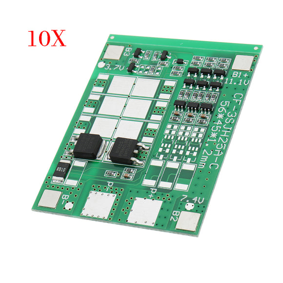 10pcs DC 12V 6A Three String Battery Protection Board Panels Solar Street Lights