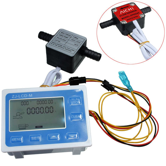 High-Precision  Liquid Gear Sensor LCD Digital Fow Meter Quantitative Control