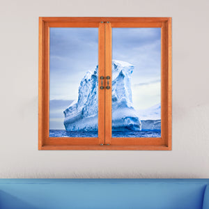 Iceberg 3D Artificial Window View 3D Wall Decals Frigid Barrier PAG Stickers Home Wall Decor Gift