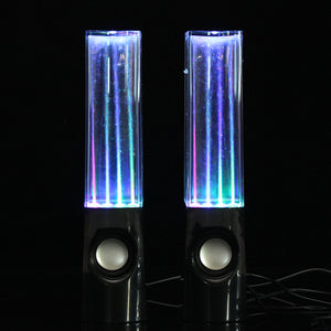 Multicolor LED Light Jets Fountain Speakers Water Spring Music Dancing Show