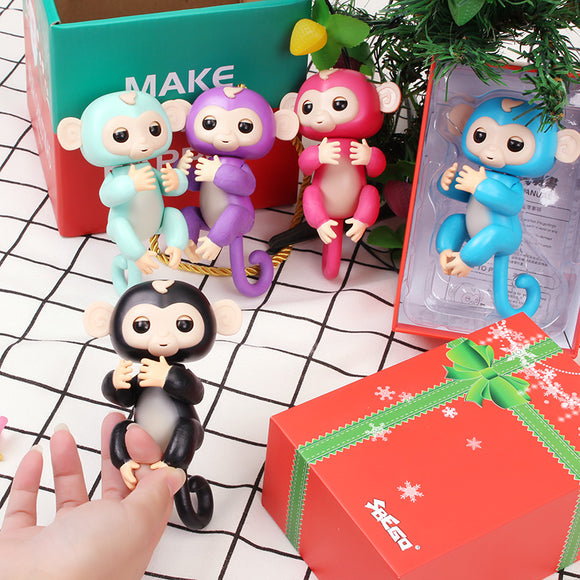 Finger Baby Interactive Pet Monkey Smart Colorful Induction Toys For Kids Children New Year Gift