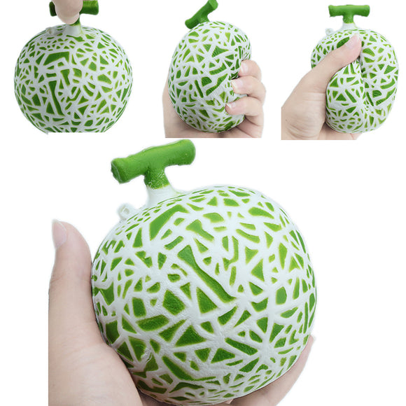 Hami Melon Squishy Slow Rising 10*10*10CM Retail Charms Fruit Squishy Scented Toy