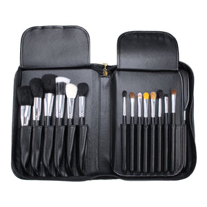 MSQ 29Pcs Black Makeup Brushes Set Powder Blush Eyeshadow Brush Professional Comestic Tool with Bag