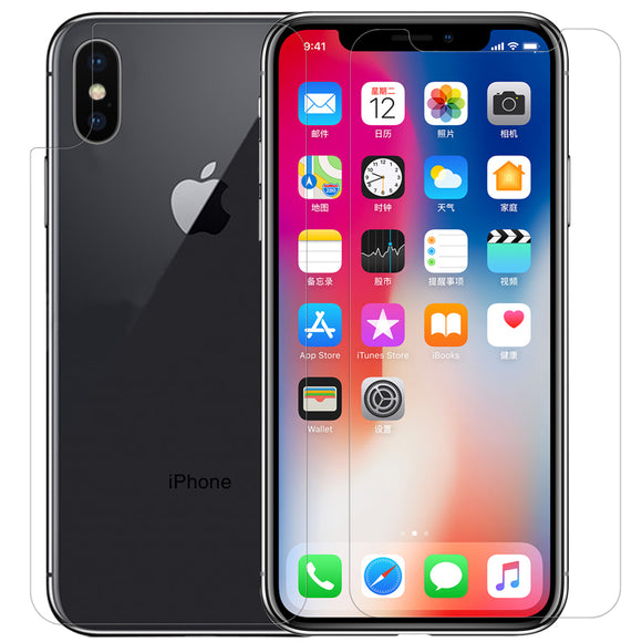 NILLKIN Matte Scratch-resistant Front & Back Screen Protector Film for iPhone X
