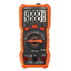 Digital RM113D Multimeter 6000 Counts Ranging AC/DC Voltage Temperature Measure