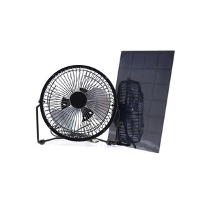 5W 6V Solar Panel Powered 6 Inch Mini Fan Ventilator for Home Outdoor Air Cooling