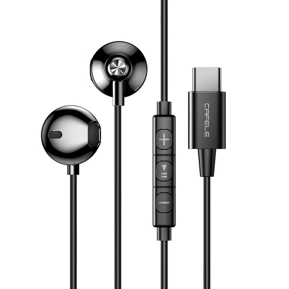 CAFELE Type-C Wired In-Ear Sport Earphone Hi-Fi Stereo Dynamic Headset With Mic for Samsung Xiaomi Huawei