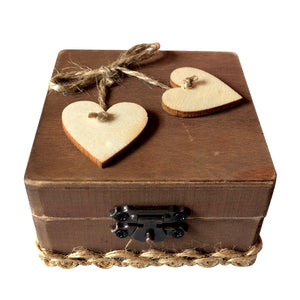 Rustic Wedding Personalized Ring Bearer Box Loving  Wedding Gift