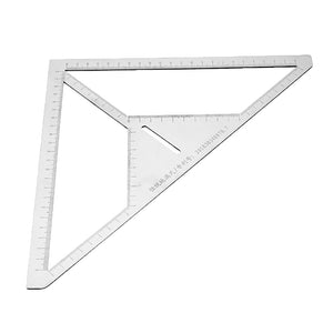 Drillpro Triangle Ruler Multifunction Floor Drain Angle Ruler Pattern Tile Ruler Stainless Steel Measuring Tool