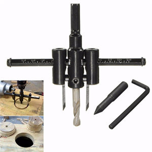 Adjustable 30mm-120mm Circle Hole Saw Drill Bit Cutter Kit DIY Tool