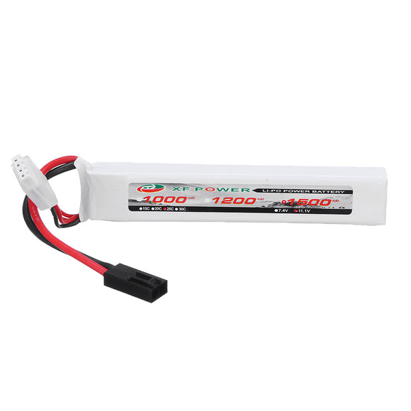 XF Power 11.1V 1500mAh 25C 3S Lipo Battery  Small Tamiya Plug