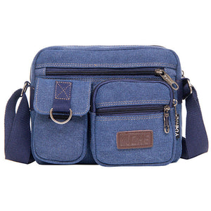 Men Canvas Multifunctional Casual Shoulder Crossbody Bag