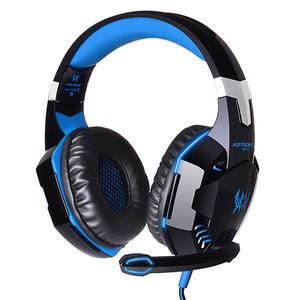 KOTION EACH G2000 Over Ear Stereo Bass Gaming Headphone Headset Earphone Headbrand with Mic LED For PC Game