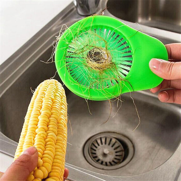 KCASA KC-CS01 Portable Vegetable Fruit  Cucumber Corn Cleaning Brush Desilker Corn Silk Remover