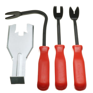 4Pcs Metal Auto Door Card Panel Clip Quick Removal Pliers Pry Bar Tools Set