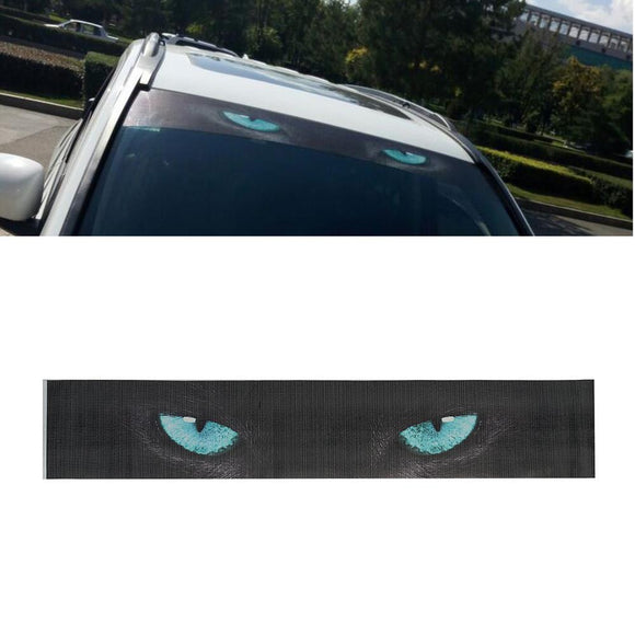 Cat Eye Car Front Rear Windshield Stickers Perspective Sunshade Sun Shade Decorative Decal