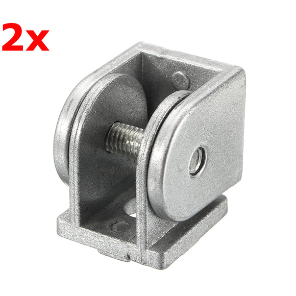 Suleve ZAH20 2Pcs Hinge Industrial Adjustable Angle Connector Zinc Alloy 20x20mm