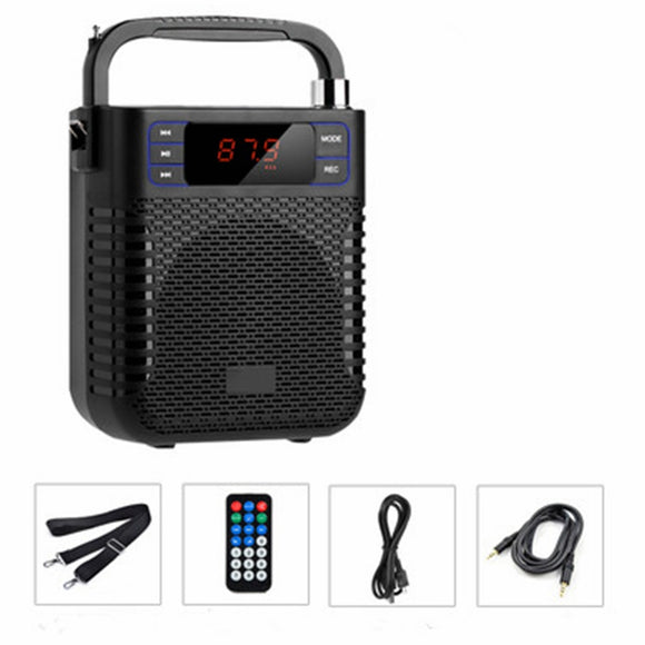 Haoyes V12 Bluetooth 4.2 1800mAh Support /TF/SD Card Wireless Portable Bluetooth Speaker/Microphone/UHF Headset Mic