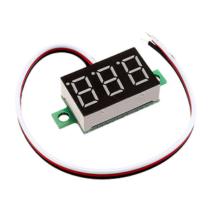 10pcs 0.36 Inch DC0V-32V Red LED Digital Display Voltage Meter Voltmeter Reverse Connection Protection