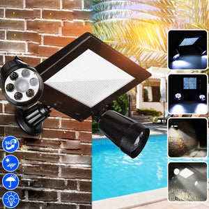 Solar Powered  64 LED PIR Motion Wall Light Home Security Lamp Garden Outdoor