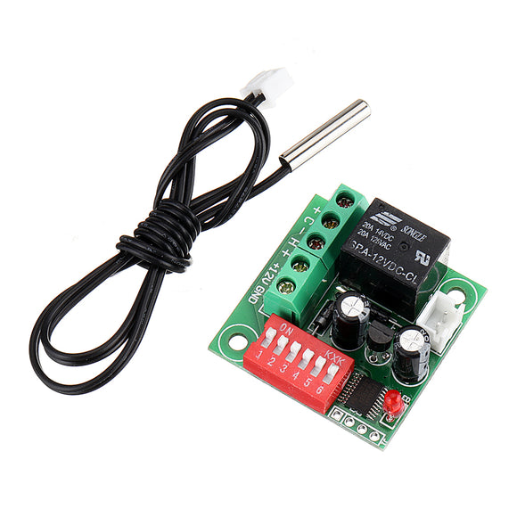 3pcs Digital Temperature Control Switch Adjustable Thermostat Temperature Switch 12V Cooling Controller W1701