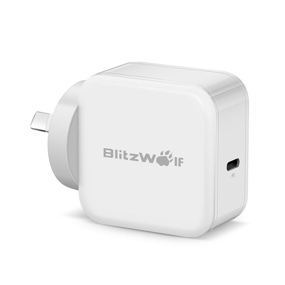 BlitzWolf BW-S10 30W USB Type-C PD+QC3.0 Fast Charger AU Adapter for iPhone 8 8 Plus iPhone X