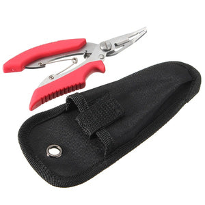 Stainless Steel Fishing Plier Scissors Line Cutter Remove Hook Lure Tackle Tool